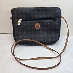 Kenzie Black and Brown Crossbody Bag